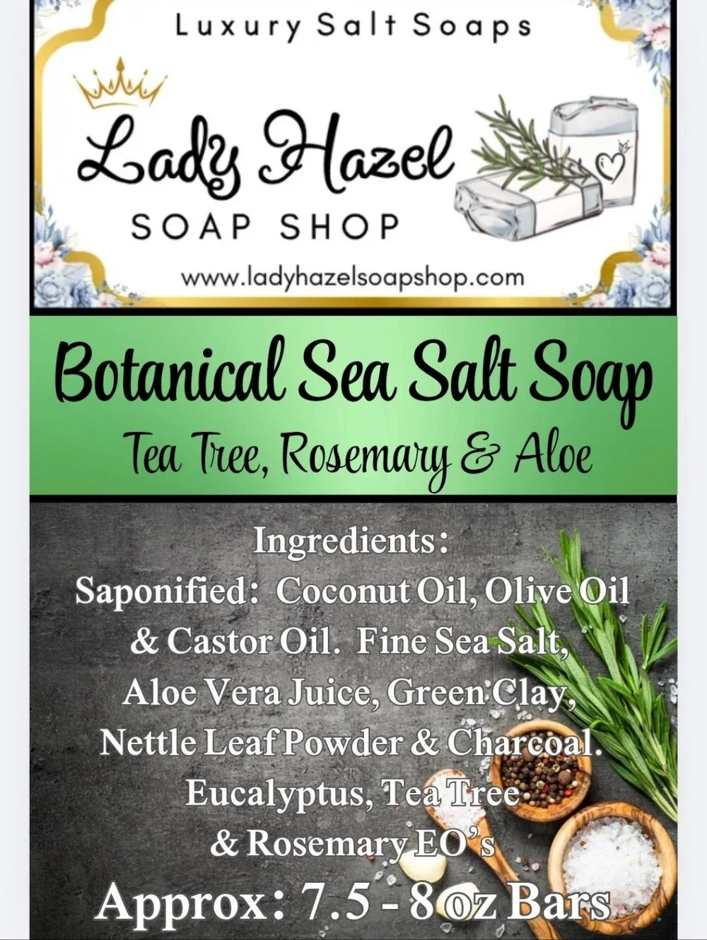 🌊🧂 Sea Salt Soaps!  🪻 Lavender & 🌿 Botanical (All natural Ingredients)Vegan!